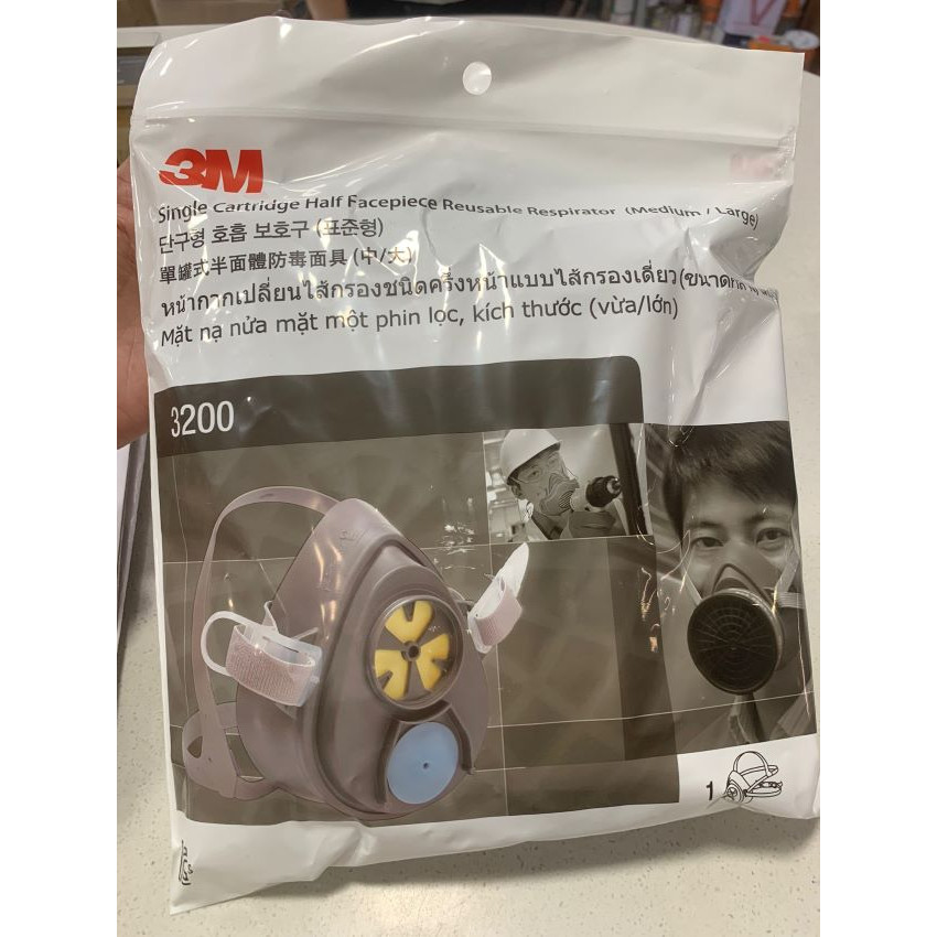 3M 單罐式半面體防毒面具 (套裝)